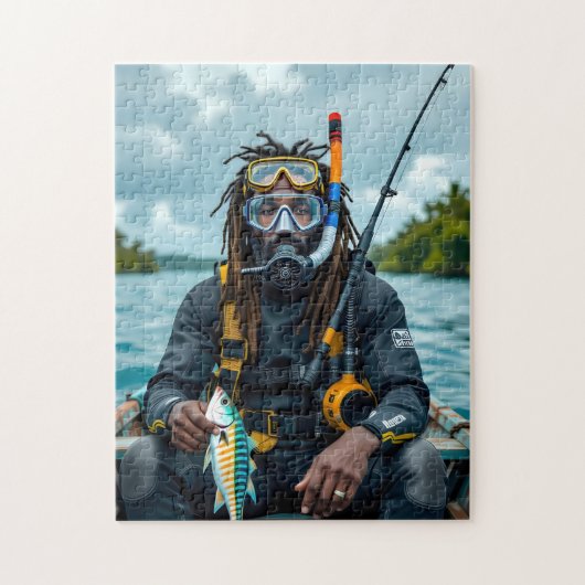 Jamaicaanse speervisser legpuzzel (Verticaal)