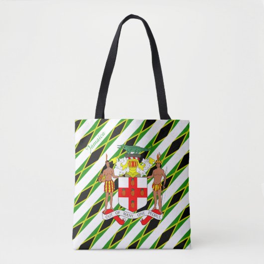 Jamaicaanse strempenvlag tote bag (Voorkant)