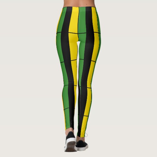 Jamaicaanse striped Leggings (Achterkant)