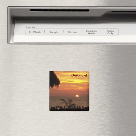Jamaicaanse Sunset Magnet - Gepersonaliseerd (Insitu (Vaatwasser))