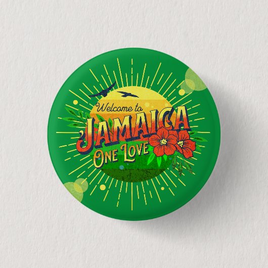 Jamaicaanse toeristen welkom speldje (Voorkant)