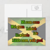 Jamaicaanse uitdrukkingen briefkaart (Voorkant / Achterkant)