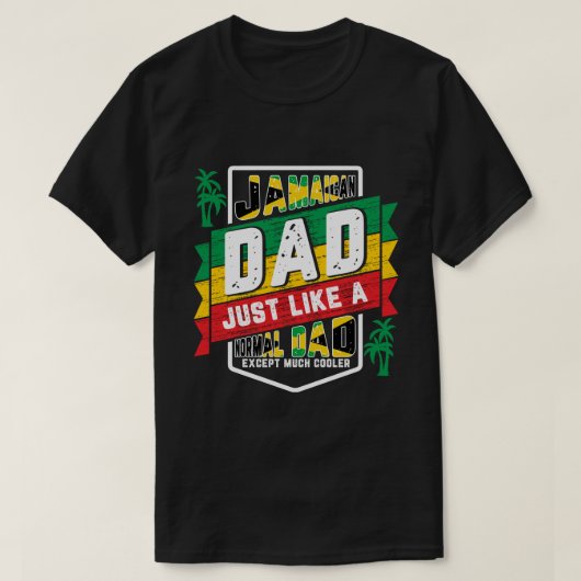 Jamaicaanse vader, vaders dag cadeau t-shirt (Design voorkant)
