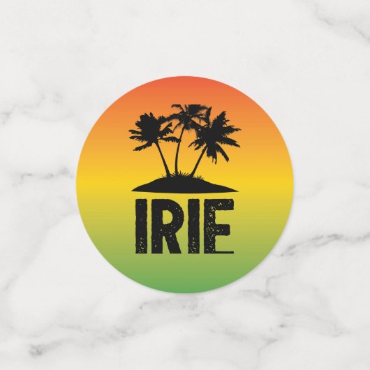 Jamaicaanse verjaardag of bruiloft confetti (Kleine voorkant)