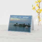 Jamaicaanse verjaardagsscène kaart (Gele Bloem)