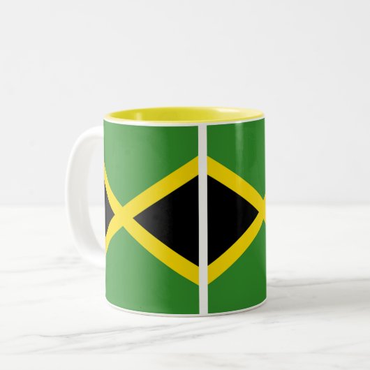 Jamaicaanse Vibes Tweekleurige Koffiemok (Voorkant links)