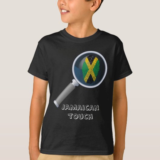 Jamaicaanse vingerafdrukvlag t-shirt (Voorkant)