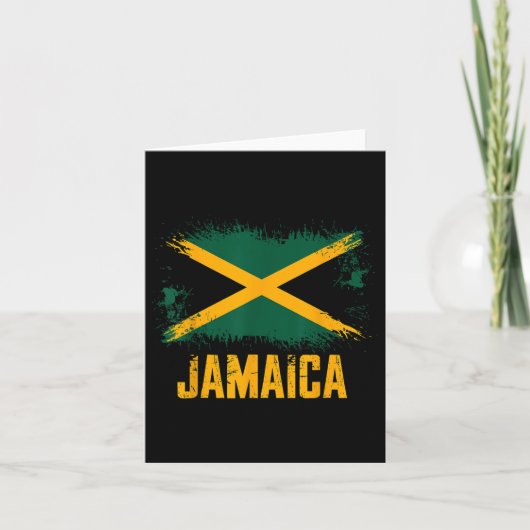 Jamaicaanse vlag _1 kaart (Voorkant)
