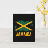 Jamaicaanse vlag _1 kaart (Gele Bloem)