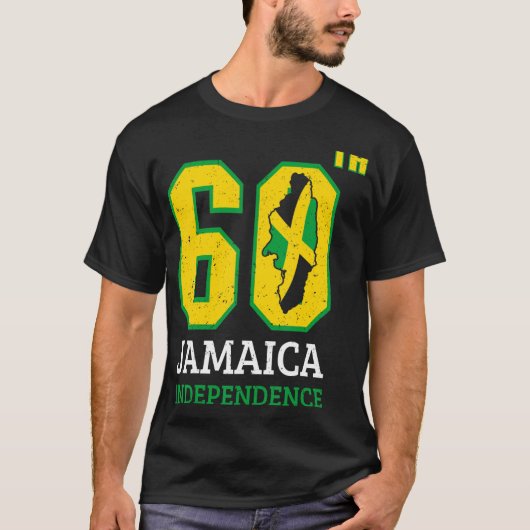  Jamaicaanse vlag 60e Independe Pride Jamaica T-shirt (Voorkant)