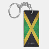 Jamaicaanse vlag - Aangepaste naam Sleutelhanger (Voorkant Links)