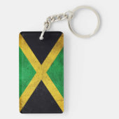 Jamaicaanse vlag - Aangepaste naam Sleutelhanger (achterkant)