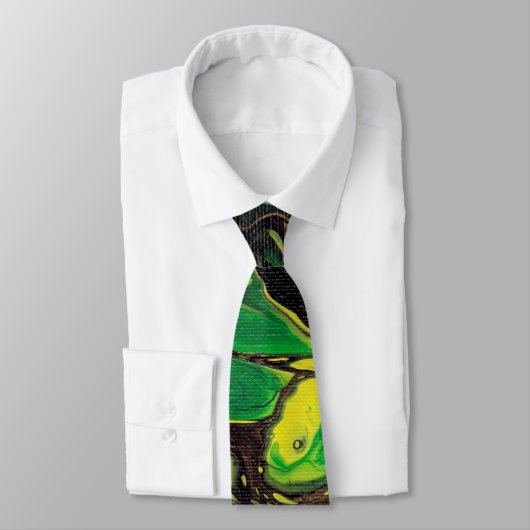 Jamaicaanse vlag Abstract acrylzuur Stropdas (Gebonden)