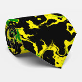 Jamaicaanse vlag Abstract Mannen Stropdas (Opgerold)