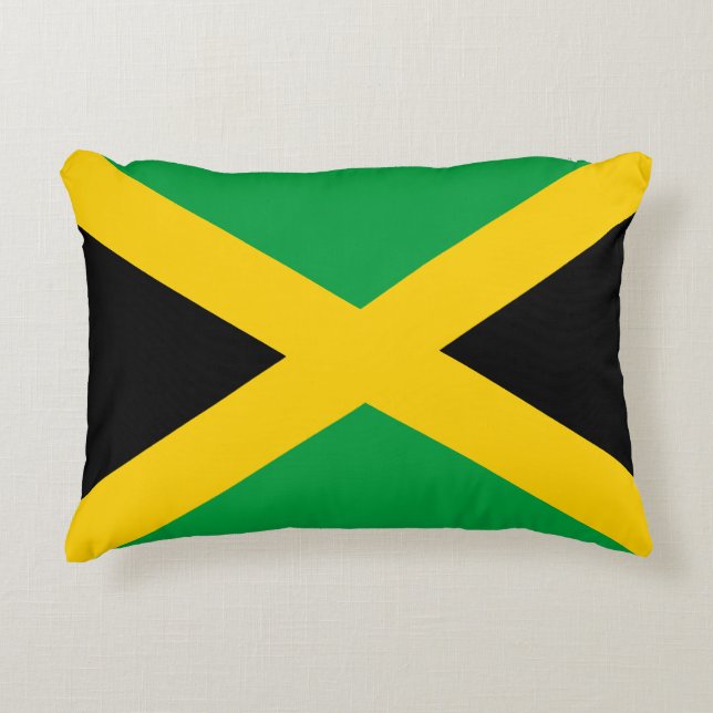 Jamaicaanse vlag accent kussen (Voorkant)