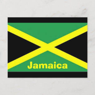 Jamaicaanse Vlag Ansichtkaart Briefkaart