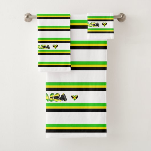 Jamaicaanse vlag bad handdoek (Insitu)