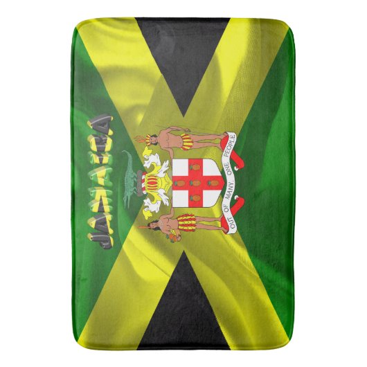 Jamaicaanse vlag badmat (Voorkant Verticaal)