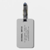 Jamaicaanse vlag bagagelabel (Achterkant verticaal)