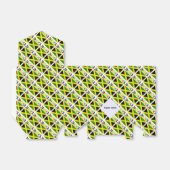 Jamaicaanse vlag betegeld gepersonaliseerd bedankdoosjes (Uitgevouwen)