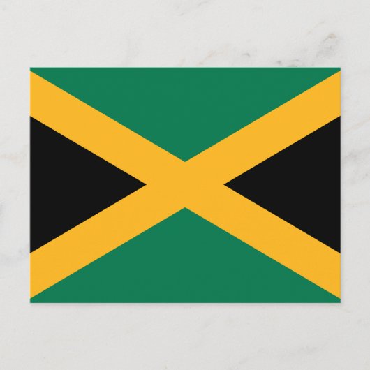 Jamaicaanse vlag briefkaart (Voorkant)