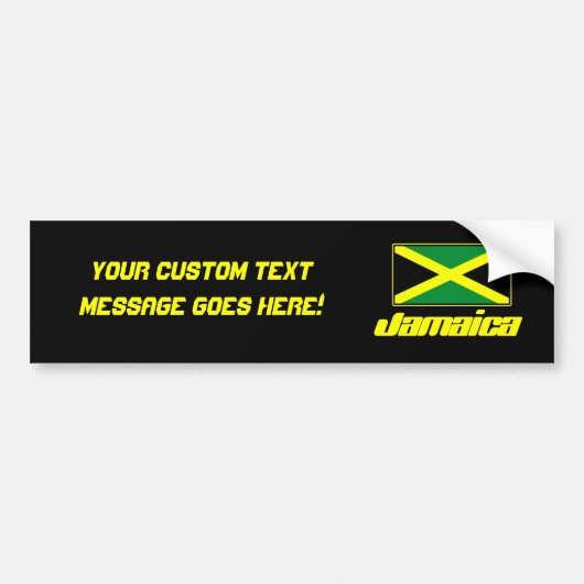 Jamaicaanse vlag bumpersticker (Voorkant)
