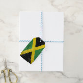 Jamaicaanse vlag cadeaulabel (Met Touw)