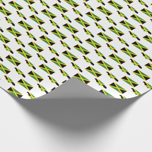 JAMAICAANSE VLAG CADEAUPAPIER (Hoek)