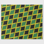 Jamaicaanse vlag cadeaupapier (Vlak)