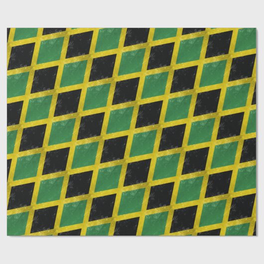 Jamaicaanse vlag cadeaupapier (Vlak)