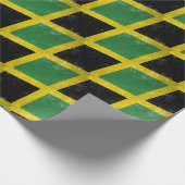 Jamaicaanse vlag cadeaupapier (Hoek)