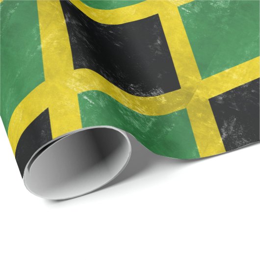 Jamaicaanse vlag cadeaupapier (Rol Hoek)