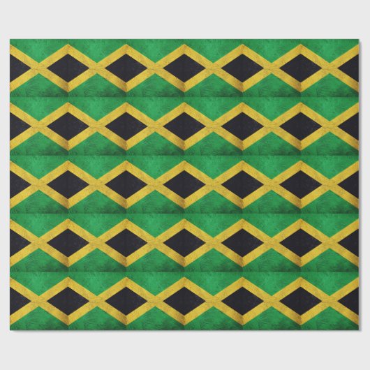Jamaicaanse vlag cadeaupapier (Vlak)