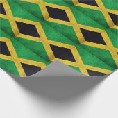 Jamaicaanse vlag cadeaupapier (Hoek)