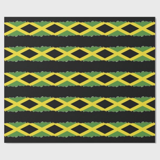 Jamaicaanse vlag cadeaupapier (Vlak)