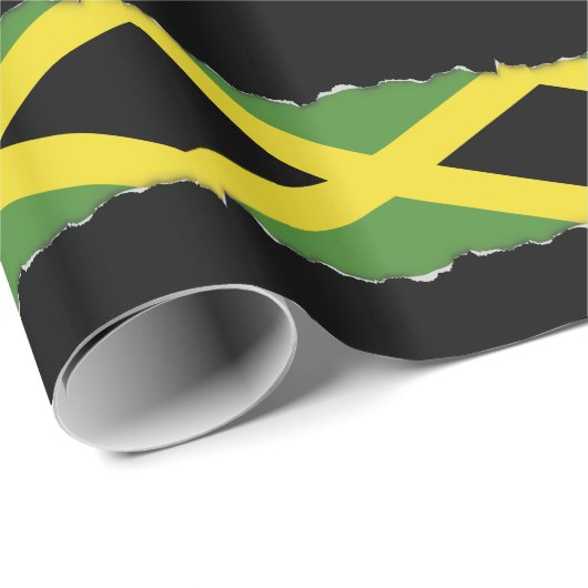 Jamaicaanse vlag cadeaupapier (Rol Hoek)