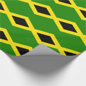Jamaicaanse vlag cadeaupapier (Hoek)