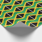 Jamaicaanse vlag cadeaupapier (Hoek)