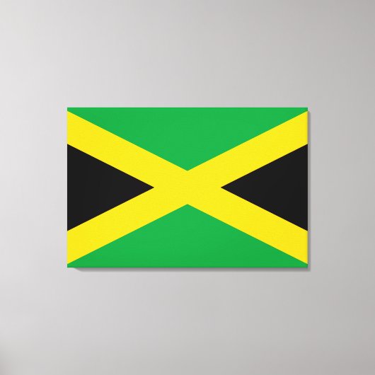 Jamaicaanse vlag canvas afdruk (Voorkant)