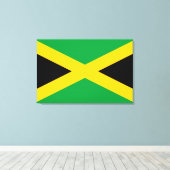 Jamaicaanse vlag canvas afdruk (Insitu (Houten vloer))