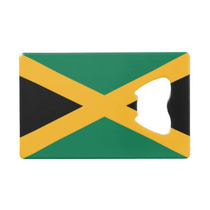 Jamaicaanse vlag creditkaart flessenopener
