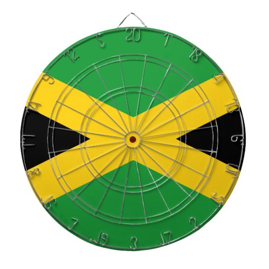 Jamaicaanse vlag dartbord (Voorkant)