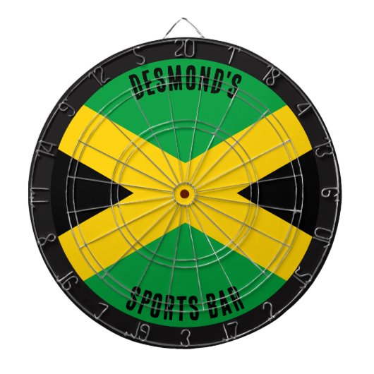 Jamaicaanse vlag dartbord (Voorkant)