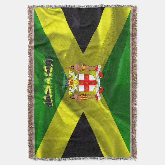 Jamaicaanse vlag deken (Voorkant Verticaal)