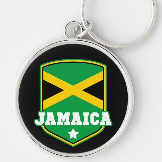 Jamaicaanse vlag Emblem Jamaica Sleutelhanger (Voorkant)