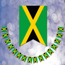Jamaicaanse vlag en Jamaica Banners/bruiloft
