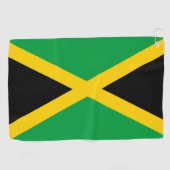 Jamaicaanse vlag en Jamaica golfvakantie/sport Golfhanddoek (Horizontaal)