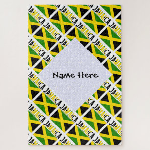 Jamaicaanse Vlag en Jamaica Tegel Persoonlijk Legpuzzel
