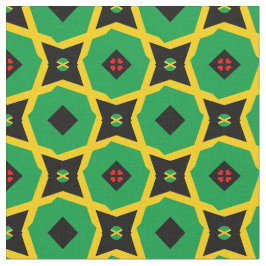 Jamaicaanse vlag en Jamaica Trendy Fabric/mode Stof