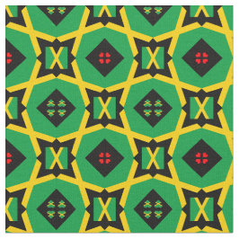 Jamaicaanse vlag en Jamaica Trendy Fabric-mode Stof